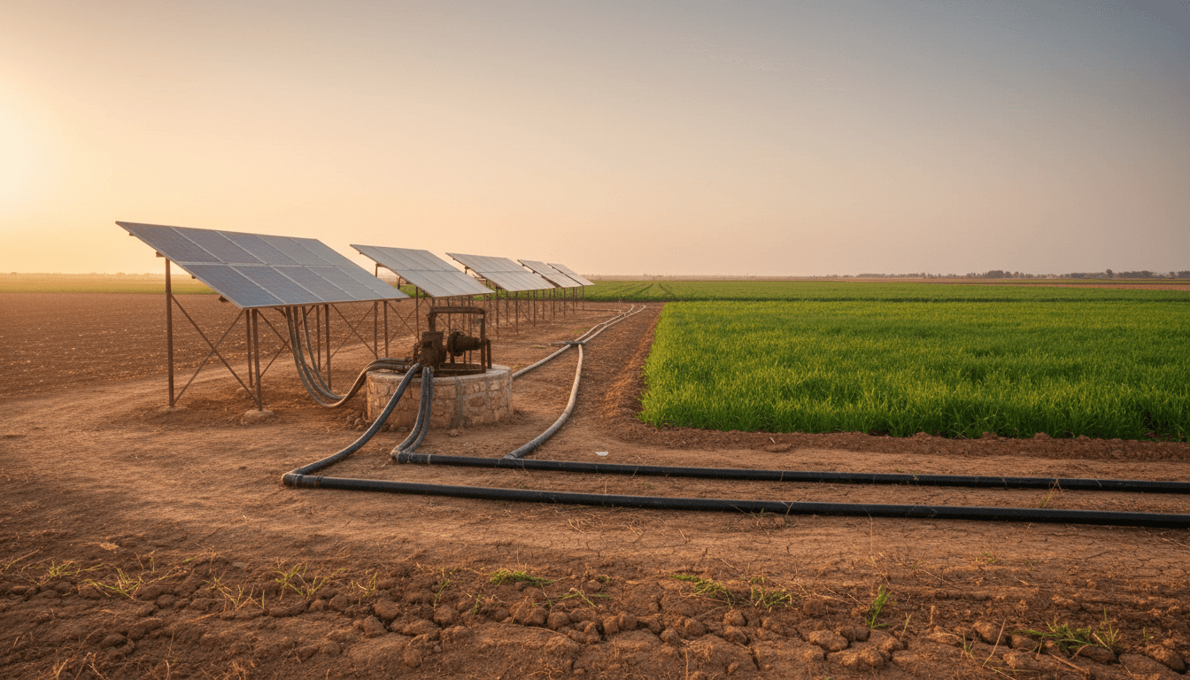 Pompe solaire pour irrigation agricole près de Sousse